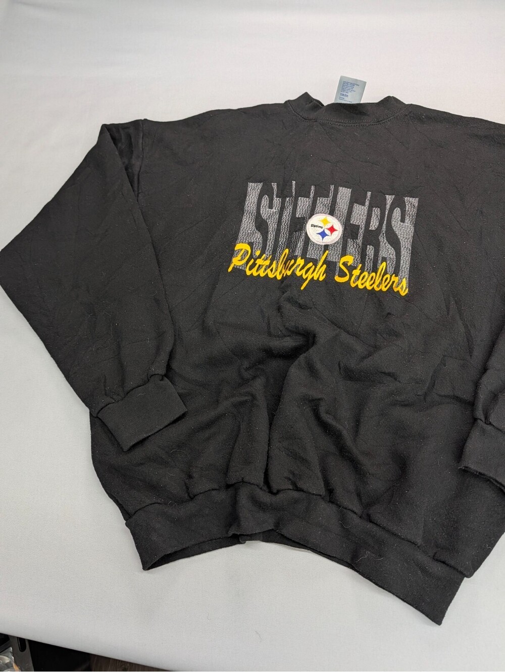 Pittsburgh Steelers Logo 7 Sweatshirt Mens XL Black
